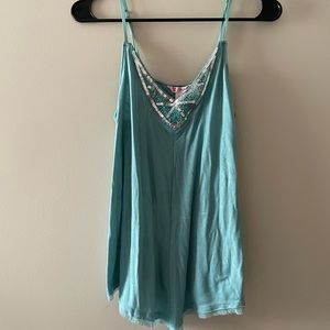 Sequin tank top